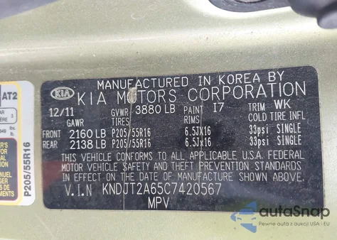 2012 Kia Soul + из США, поврежденный, VIN KNDJT2A65C7420567